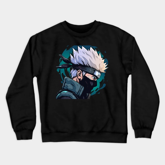 kakashi Crewneck Sweatshirt by piratesnow